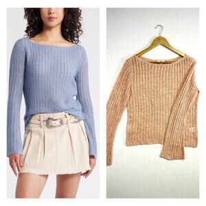 Feminine Romantic BP Ladder Stitch Sweater - Size M